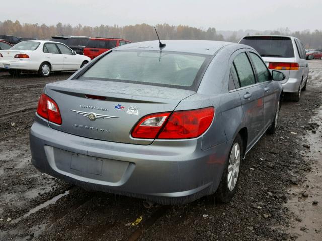 1C3LC46B39N507516 - 2009 CHRYSLER SEBRING LX BLUE photo 4