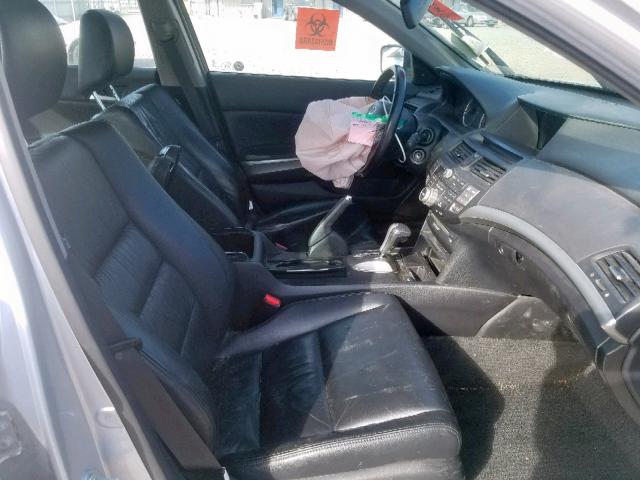 1HGCP36839A031839 - 2009 HONDA ACCORD EXL SILVER photo 5