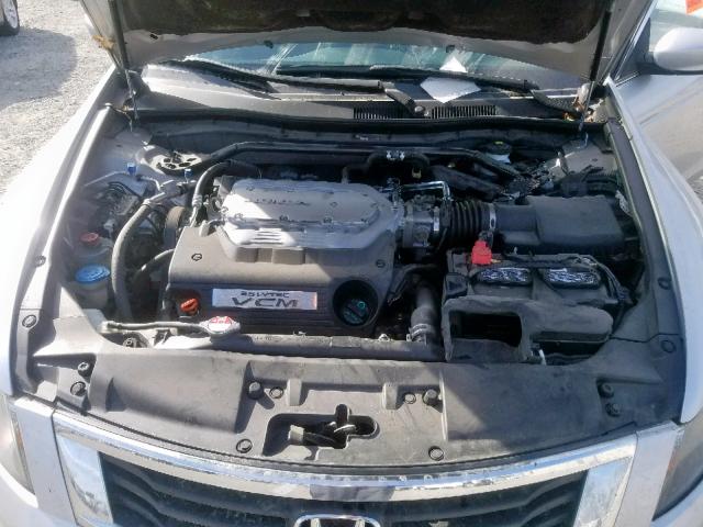 1HGCP36839A031839 - 2009 HONDA ACCORD EXL SILVER photo 7