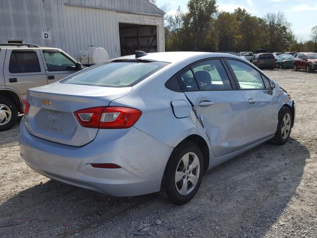 1G1BC5SM9H7147989 - 2017 CHEVROLET CRUZE LS BLUE photo 4