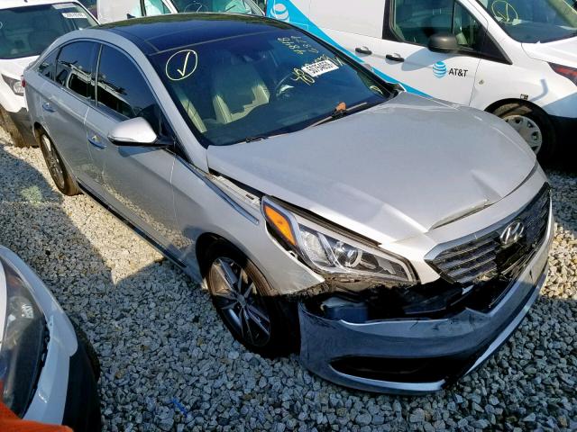 5NPE34AB8FH040732 - 2015 HYUNDAI SONATA SPO SILVER photo 1