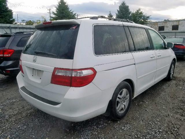 5FNRL38686B434167 - 2006 HONDA ODYSSEY EX WHITE photo 4