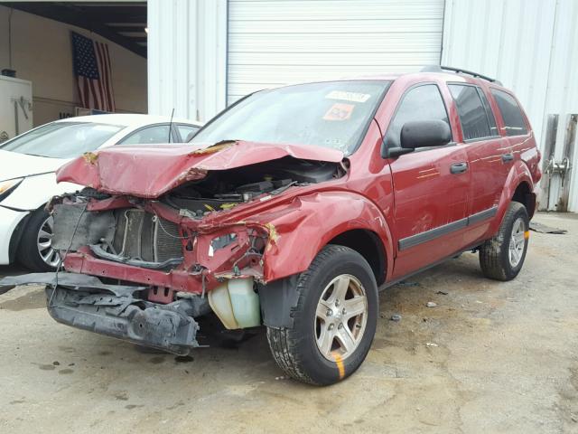 1D4HB48N66F144343 - 2006 DODGE DURANGO SL RED photo 2