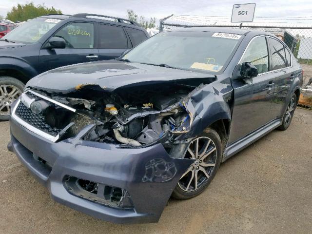 4S3BMGA69E3006331 - 2014 SUBARU LEGACY 2.5 GRAY photo 2