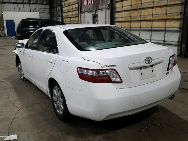 JTNBB46K393051762 - 2009 TOYOTA CAMRY HYBR WHITE photo 3