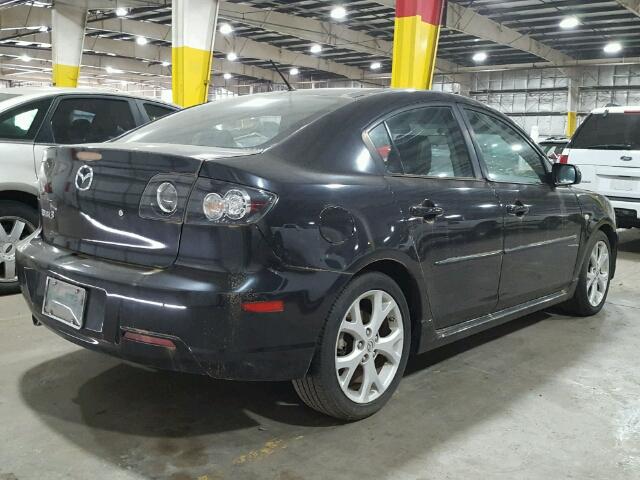 JM1BK324681129628 - 2008 MAZDA 3 S BLACK photo 4