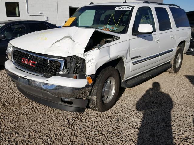 3GKEC16Z15G283458 - 2005 GMC YUKON XL C WHITE photo 2