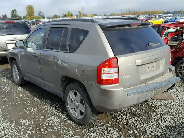 1J8FF47W57D426546 - 2007 JEEP COMPASS TAN photo 3