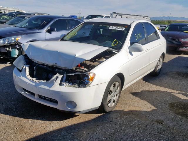 KNAFE122165322154 - 2006 KIA NEW SPECTR WHITE photo 2