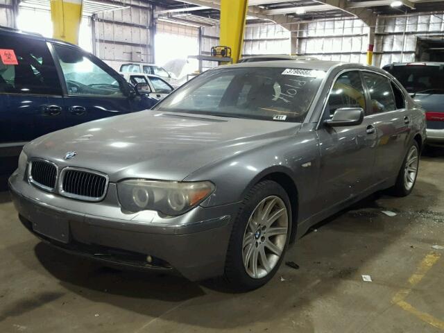 WBAGN63585DS60332 - 2005 BMW 745 LI GRAY photo 2