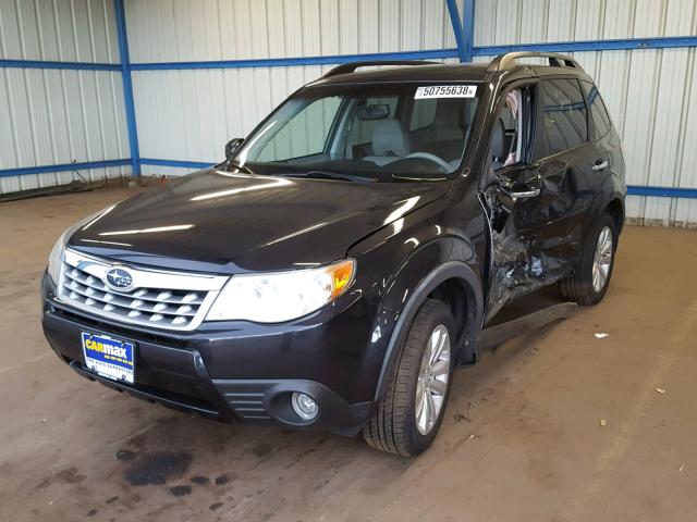 JF2SHAEC8BH703801 - 2011 SUBARU FORESTER L CHARCOAL photo 2