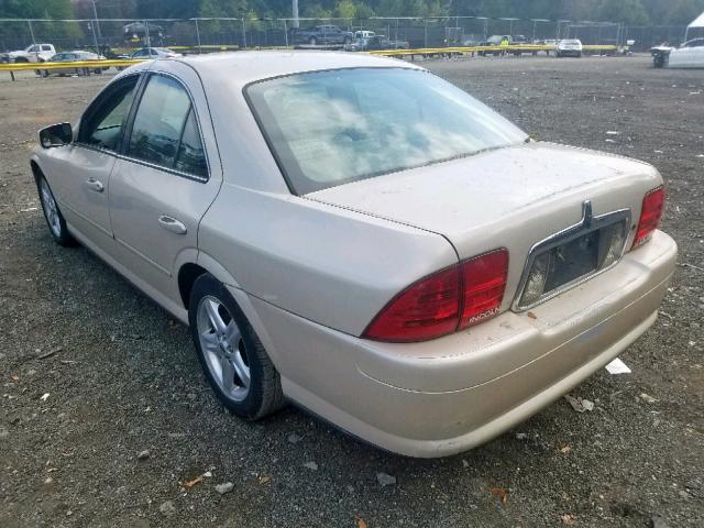 1LNHM87A72Y698207 - 2002 LINCOLN LS 奶油色 照片 3