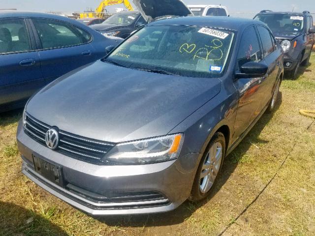 3VWLA7AJ3FM210508 - 2015 VOLKSWAGEN JETTA TDI GRAY photo 2