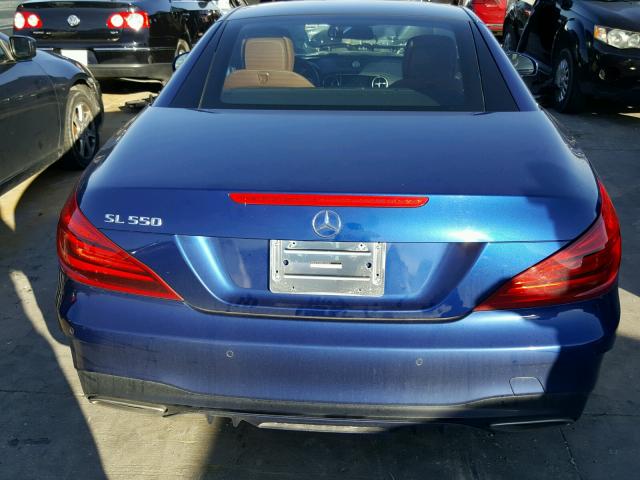 WDDJK7DA8HF043381 - 2017 MERCEDES-BENZ SL 550 BLUE photo 6