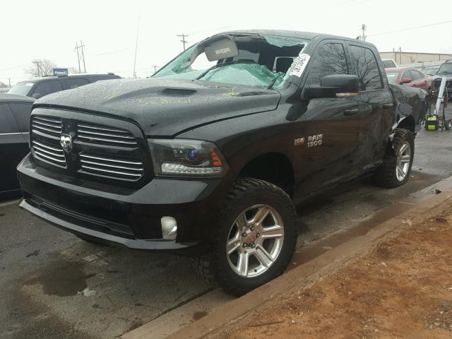 1C6RR7MT1FS568661 - 2015 RAM 1500 SPORT BLACK photo 2