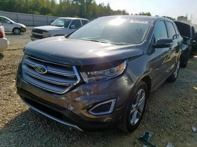 2FMPK3K93JBB15435 - 2018 FORD EDGE TITAN CHARCOAL photo 2