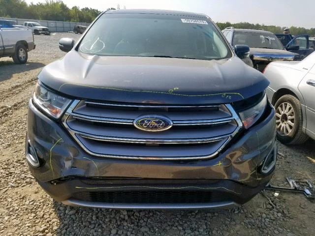 2FMPK3K93JBB15435 - 2018 FORD EDGE TITAN CHARCOAL photo 9