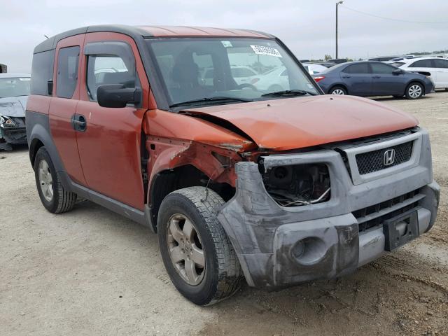 5J6YH185X4L003505 - 2004 HONDA ELEMENT EX ORANGE photo 1