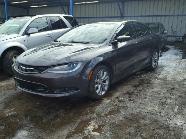 1C3CCCBB2GN116015 - 2016 CHRYSLER 200 S CHARCOAL photo 2