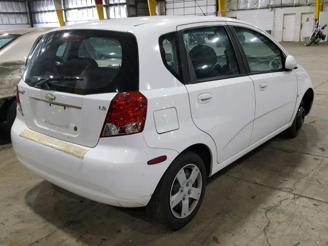 KL1TD66608B204952 - 2008 CHEVROLET AVEO BASE Ağ foto 4