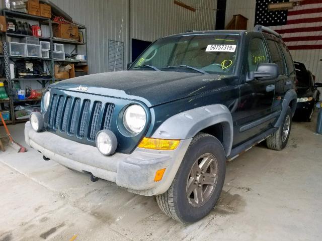 1J4GL38K25W586809 - 2005 JEEP LIBERTY RE GREEN photo 2