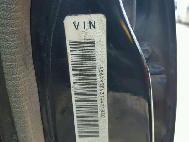 4S6CM58V3T4411830 - 1996 HONDA PASSPORT E შავი ფოტო 10