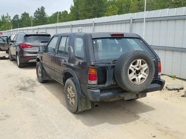 4S6CM58V3T4411830 - 1996 HONDA PASSPORT E შავი ფოტო 3