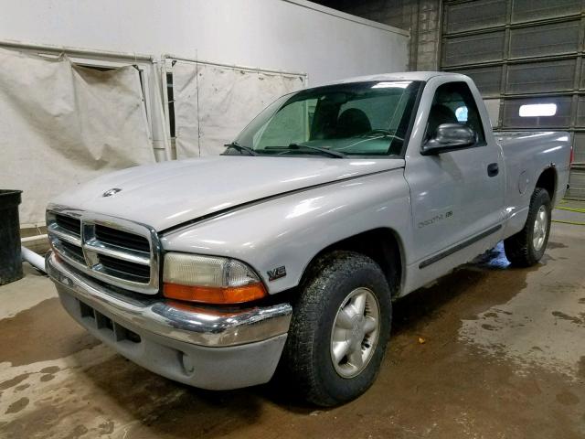 1B7FL26X0VS309982 - 1997 DODGE DAKOTA GRAY photo 2