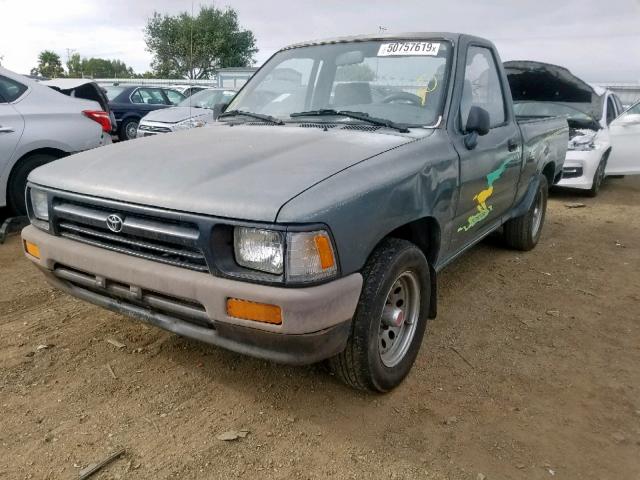 4TARN81A3PZ153889 - 1993 TOYOTA PICKUP 1/2 GREEN photo 2