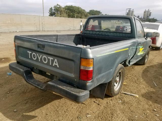 4TARN81A3PZ153889 - 1993 TOYOTA PICKUP 1/2 GREEN photo 4