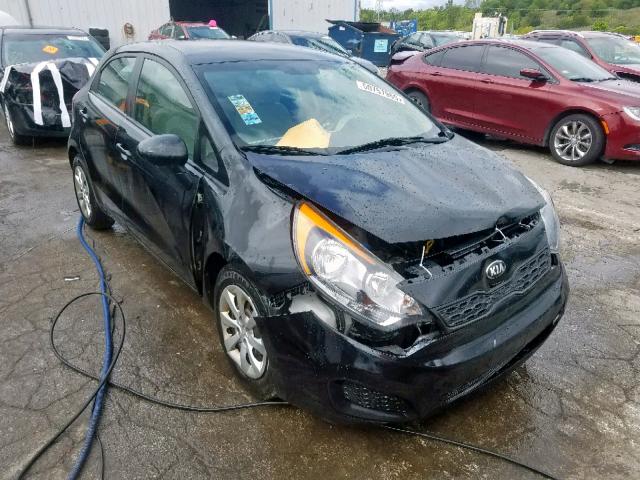 KNADM5A3XD6179997 - 2013 KIA RIO LX BLACK photo 1