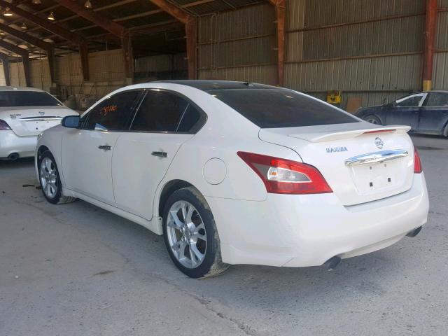 1N4AA51E19C861066 - 2009 NISSAN MAXIMA S WHITE photo 3