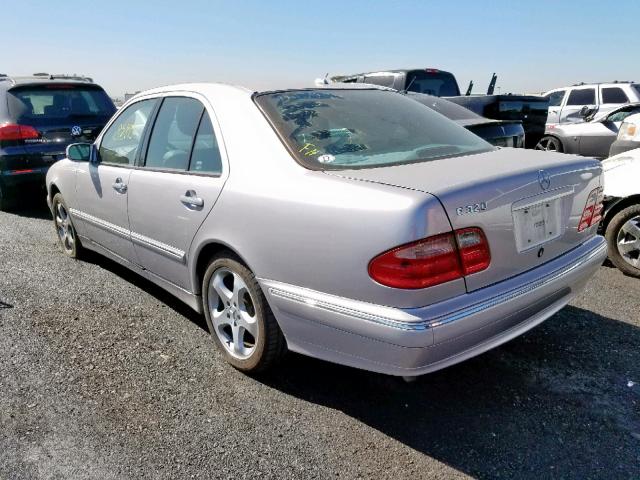 WDBJF65J92B492816 - 2002 MERCEDES-BENZ E 320 SILVER photo 3