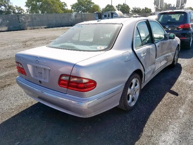 WDBJF65J92B492816 - 2002 MERCEDES-BENZ E 320 SILVER photo 4