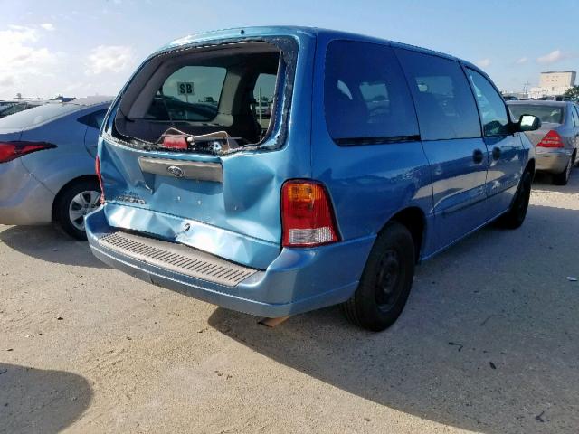 2FMZA504X3BB26286 - 2003 FORD WINDSTAR W BLUE photo 4