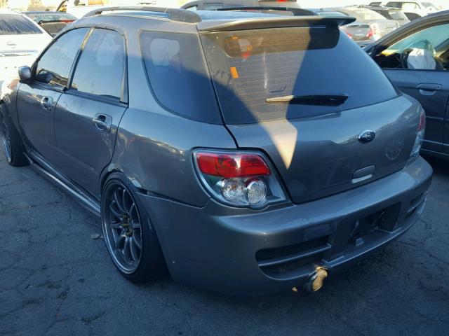 JF1GG79676G804537 - 2006 SUBARU IMPREZA WR GRAY photo 3