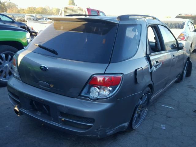 JF1GG79676G804537 - 2006 SUBARU IMPREZA WR GRAY photo 4