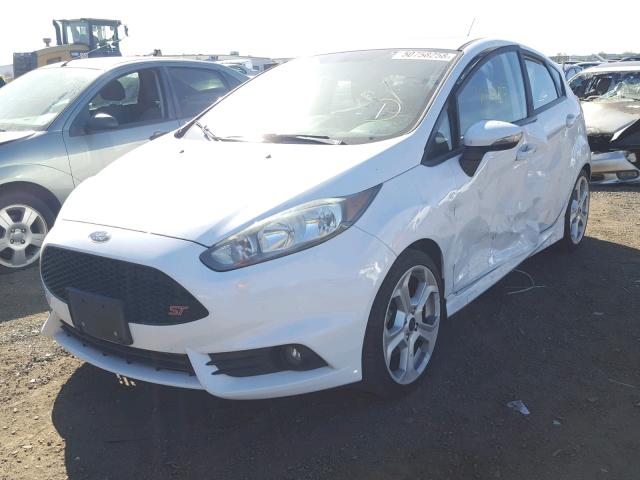 3FADP4GX5FM126924 - 2015 FORD FIESTA ST WHITE photo 2