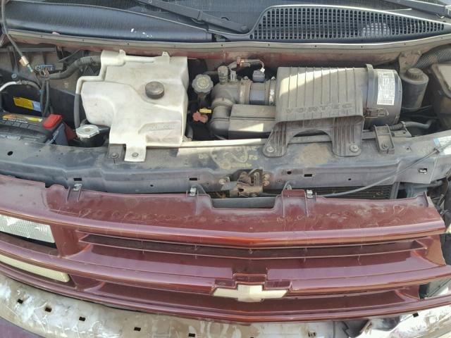 1GNFG65R921136163 - 2002 CHEVROLET EXPRESS G1 BURGUNDY photo 7