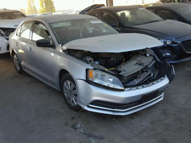 3VW2K7AJ8FM302531 - 2015 VOLKSWAGEN JETTA BASE SILVER photo 1