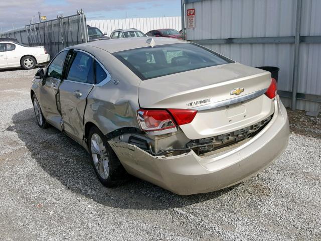 2G1115SL8E9198841 - 2014 CHEVROLET IMPALA LT TAN photo 3