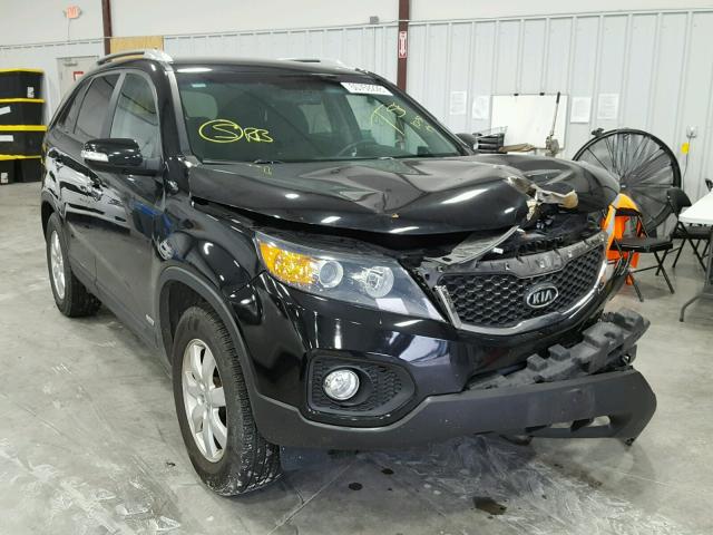 5XYKTDA60DG410789 - 2013 KIA SORENTO LX BLACK photo 1