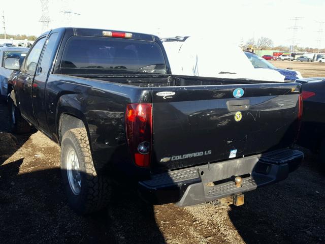 1GCCS199478218940 - 2007 CHEVROLET COLORADO BLACK photo 3