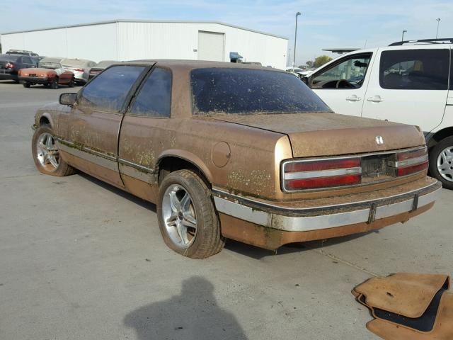 2G4WD14W8K1440960 - 1989 BUICK REGAL LIMI GOLD photo 3