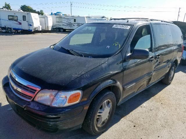 1GNDX13E51D318093 - 2001 CHEVROLET VENTURE LU BLACK photo 2