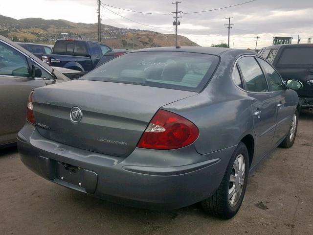 2G4WC562651308885 - 2005 BUICK LACROSSE C GRAY photo 4