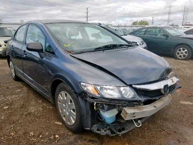 19XFA16379E027277 - 2009 HONDA CIVIC VP GRAY photo 1