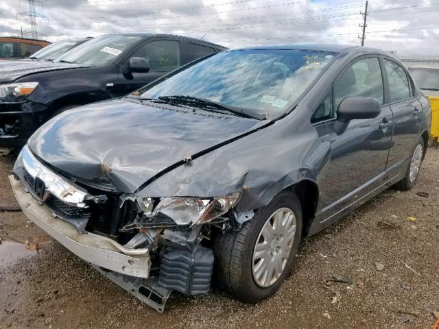 19XFA16379E027277 - 2009 HONDA CIVIC VP GRAY photo 2