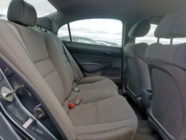 19XFA16379E027277 - 2009 HONDA CIVIC VP GRAY photo 6