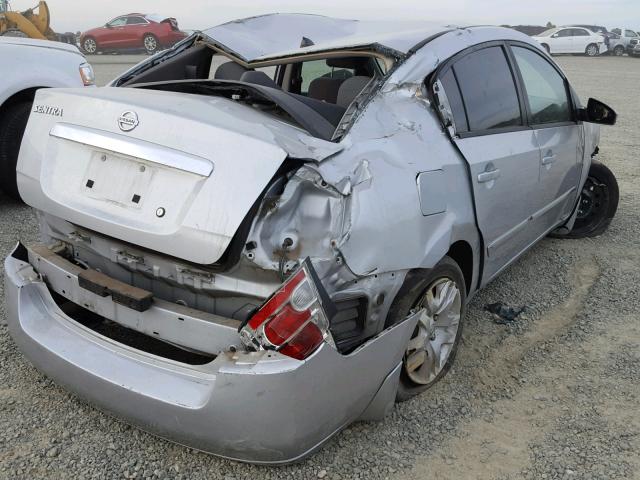 3N1AB6AP7AL652716 - 2010 NISSAN SENTRA 2.0 SILVER photo 4